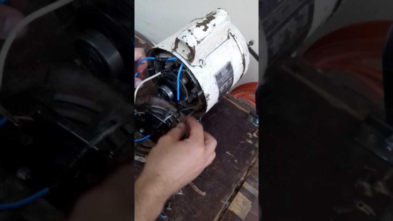 Ligação do platinado, capacitor, centrifugo. Motor de 3 polos.