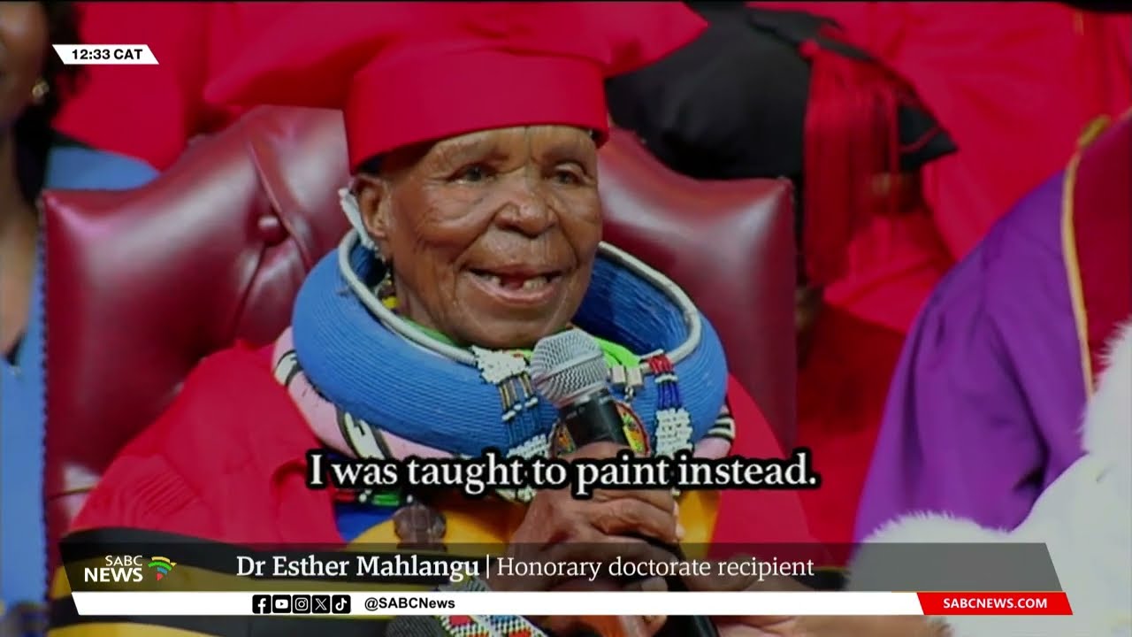 UNISA confers renowned visual artist Dr Esther Mahlangu with Honorary Doctorate in Mathematics