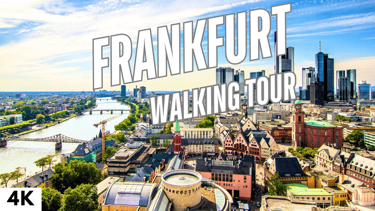 Frankfurt Walking Tour 2025 | Frankfurt am Main Germany 4K (60fps Ultra HD)