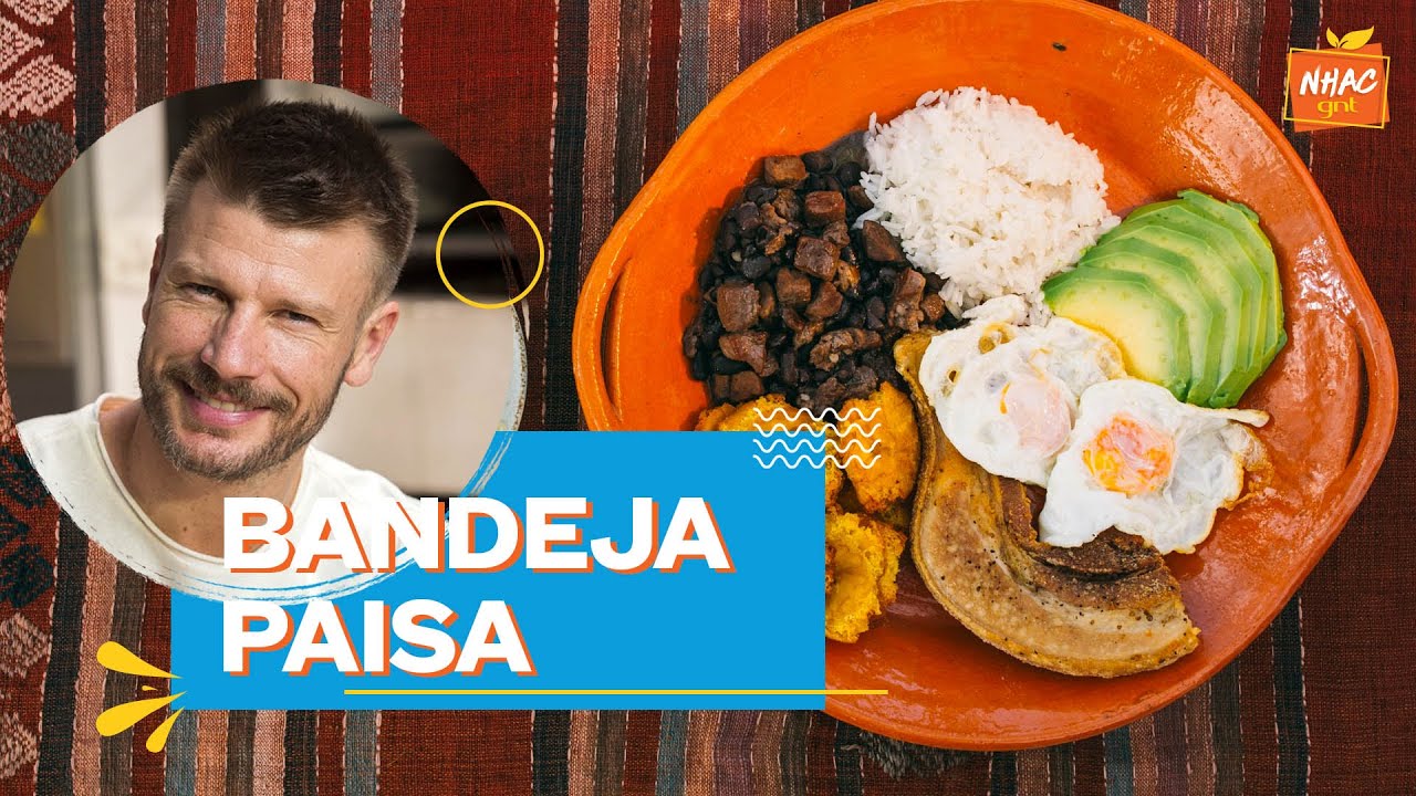Arroz com feijão, carne de porco, abacate e banana frita: faça o PF COLOMBIANO | Tempero de Família