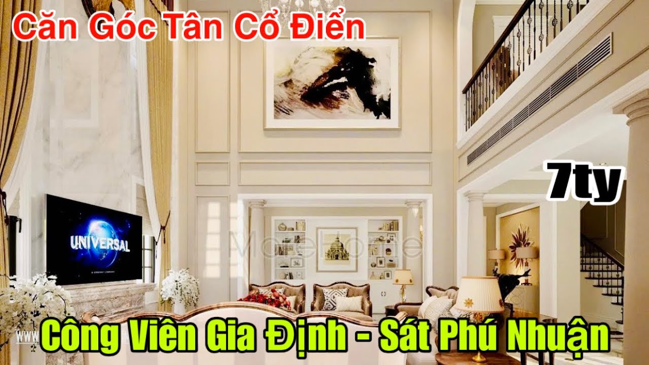 Bán Nhà Gò Vấp Gần Công Viên Gia Định Giáp Phú Nhuận - Căn Góc Tân Cổ Điển 5 tầng - Phân Khúc 7ty