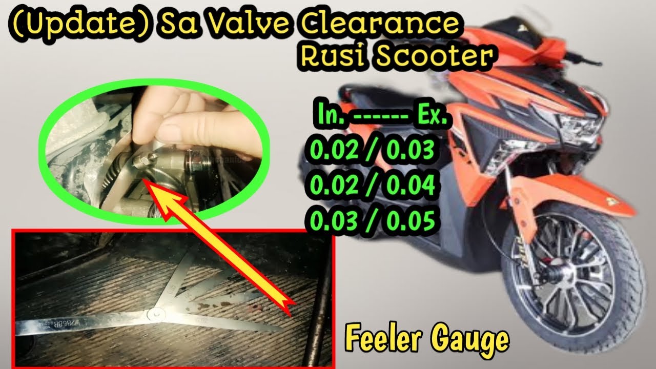(update) Valve Clearance Rusi Scooter | Hindi Tukod at Hindi Maluwag...