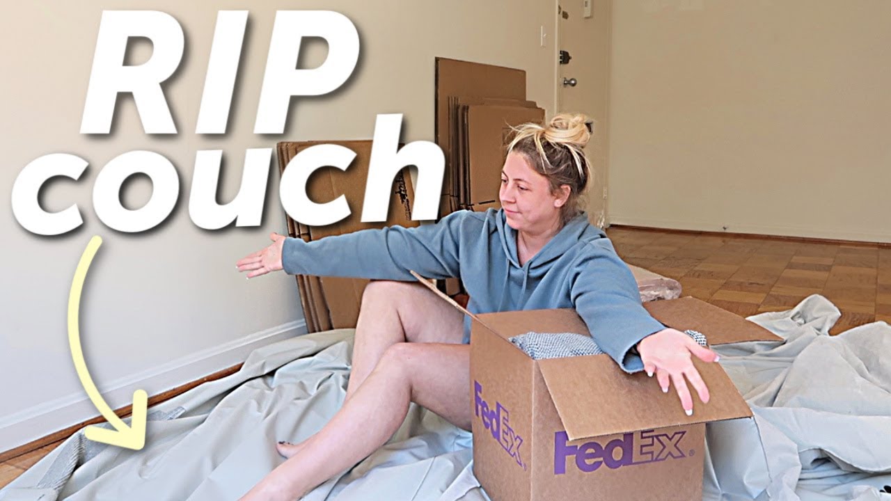 MOVE WITH ME #1! Deflating my couch & Starting the process