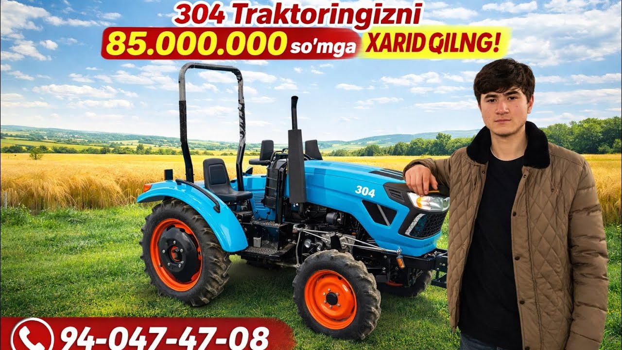 304 mini traktorlari 85.000.000 somga tushdi! 