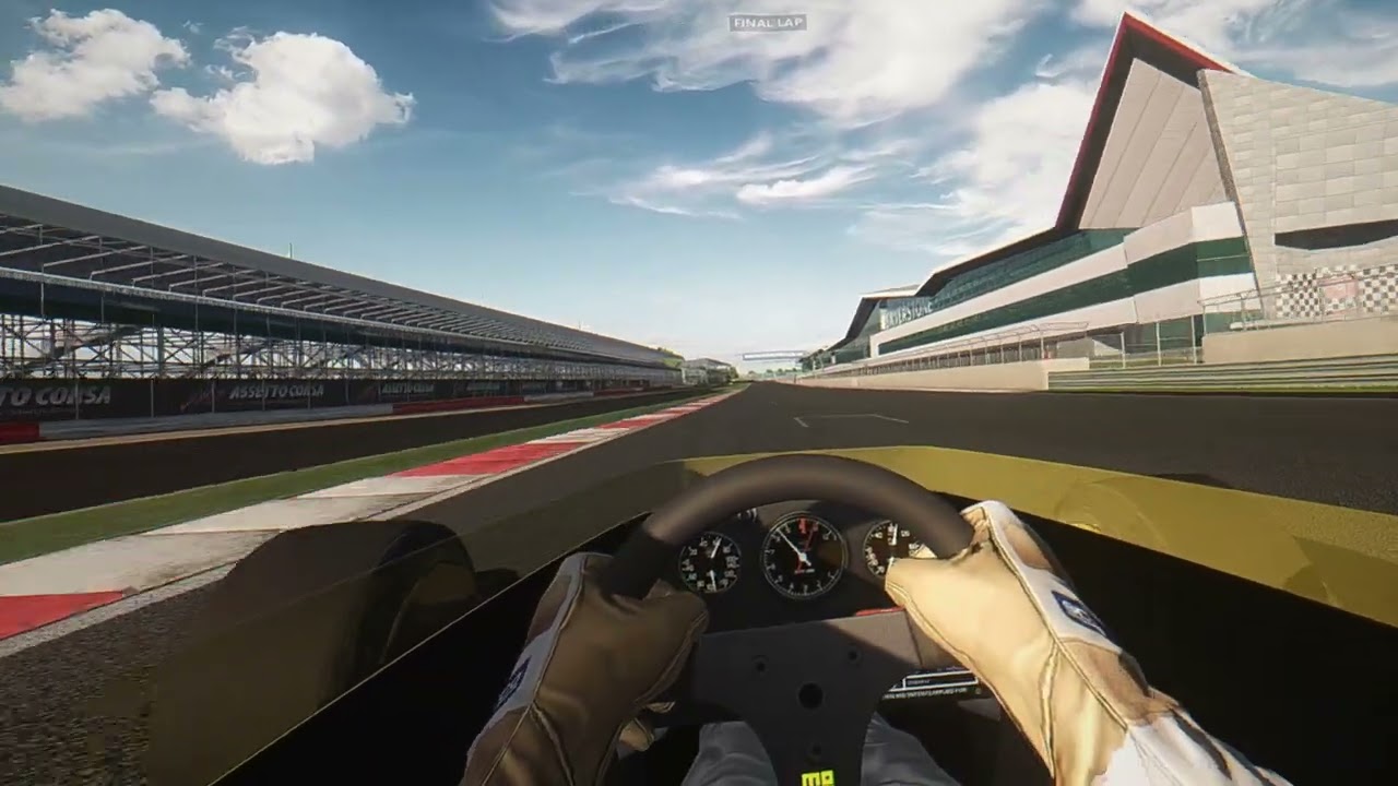 Lotus 72, Silverstone short race in Assetto Corsa in VR with short Replay in VR afterwards.