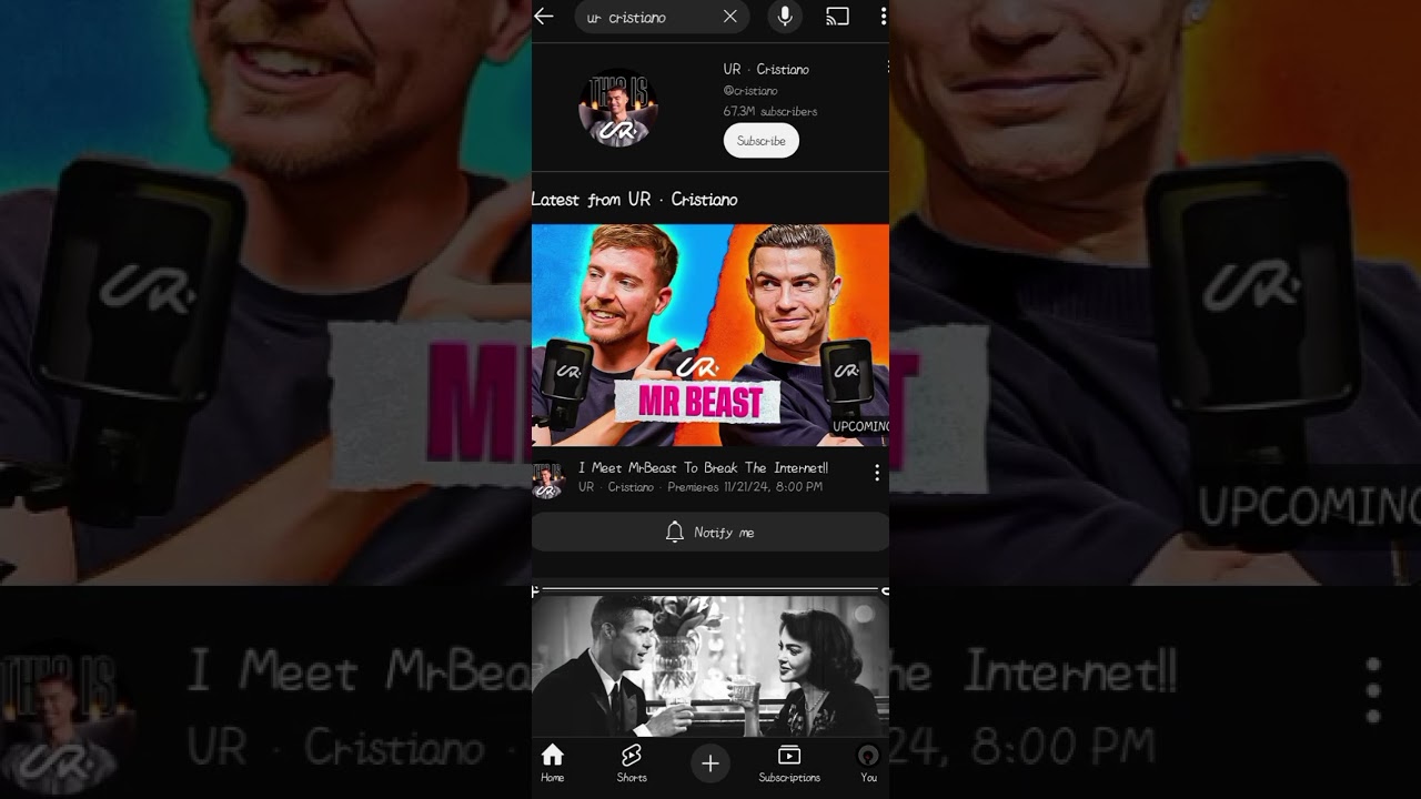 Ronaldo meet to Mr best ™️