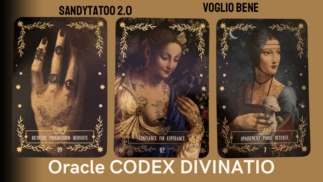 🃏L’Oracle Codex Divinatio - Sandytatoo et Voglio Bene - Gros coup de coeur