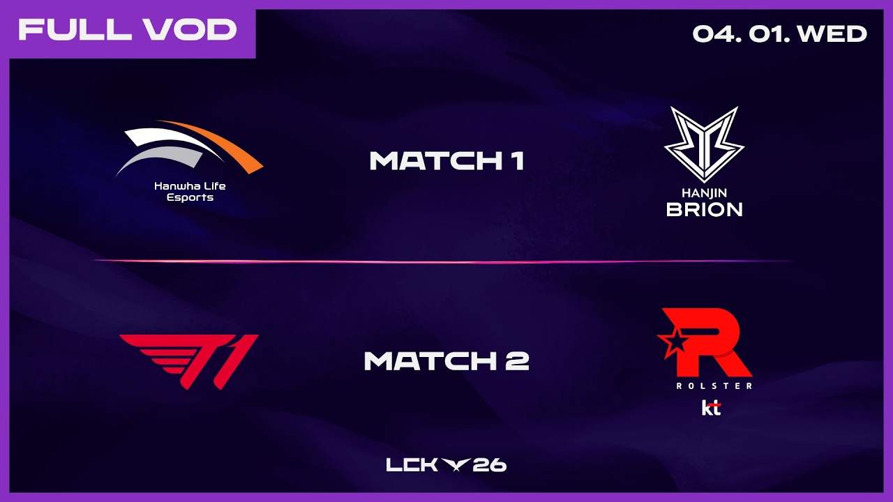 HLE vs BRO - T1 vs KT | 2026 LCK