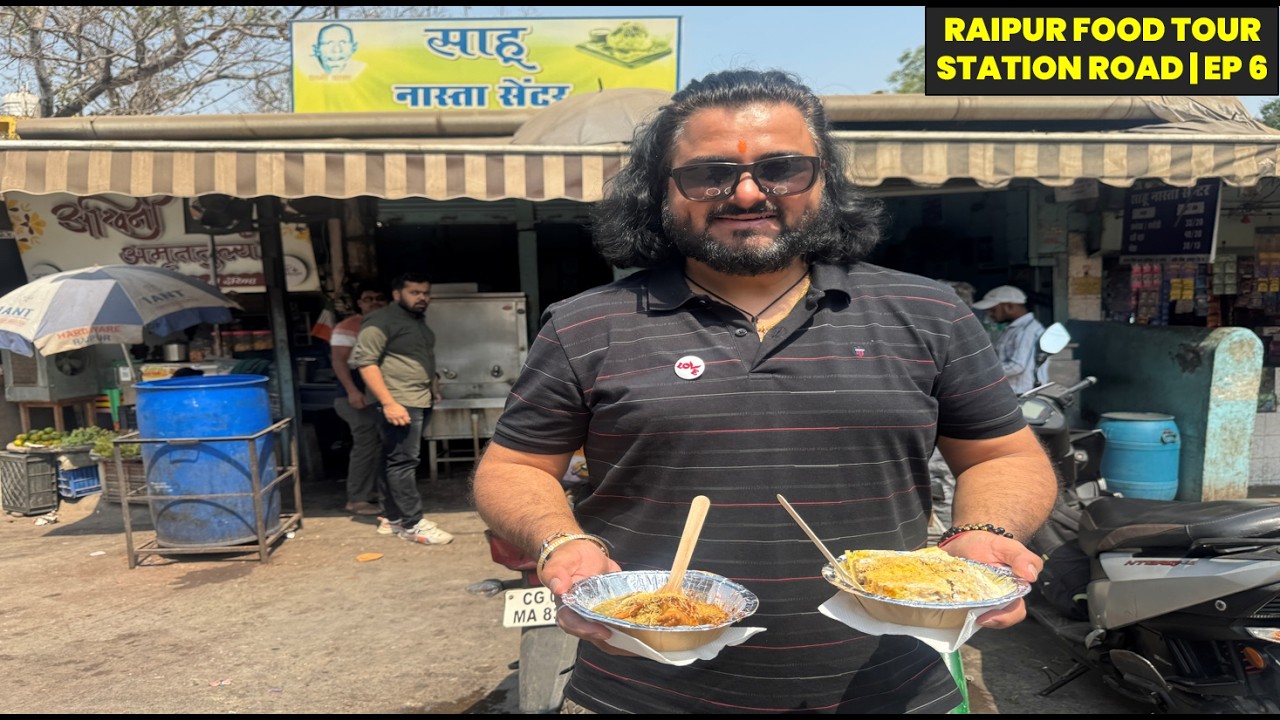 Raipur Station Road Food Tour EP 6 | Sahu Nasta - best places to eat in Raipur | Indian Street Food