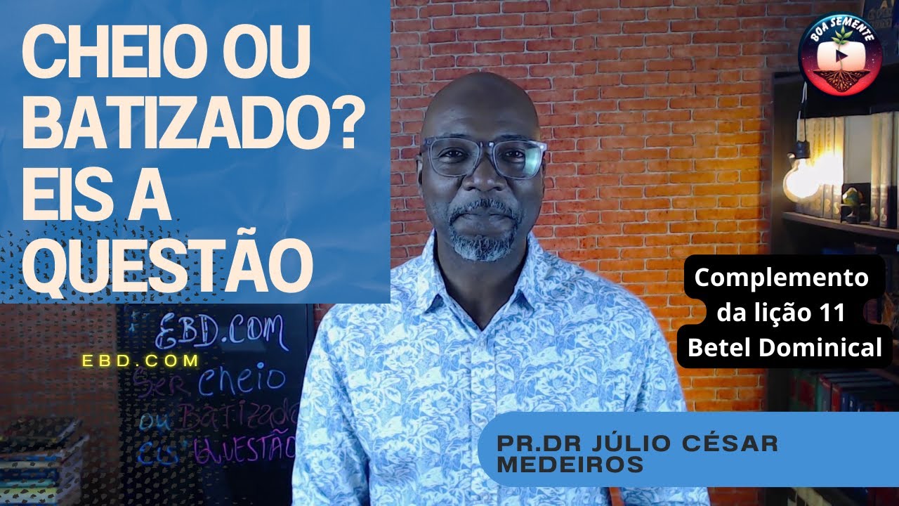 A DIFERENÇA ENTRE SER CHEIO E SER BATIZADO COM ESPIRITO SANTO