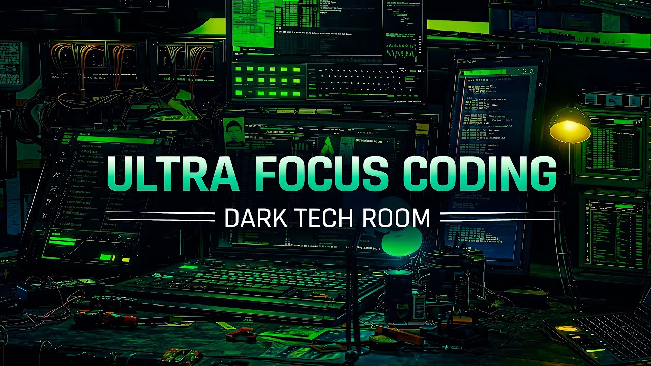Ultra Focus Coding | Dark Tech Room
