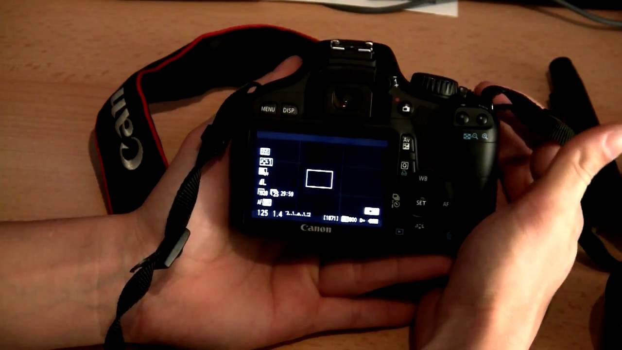 Les réglages du 550D pour Filmer en HD