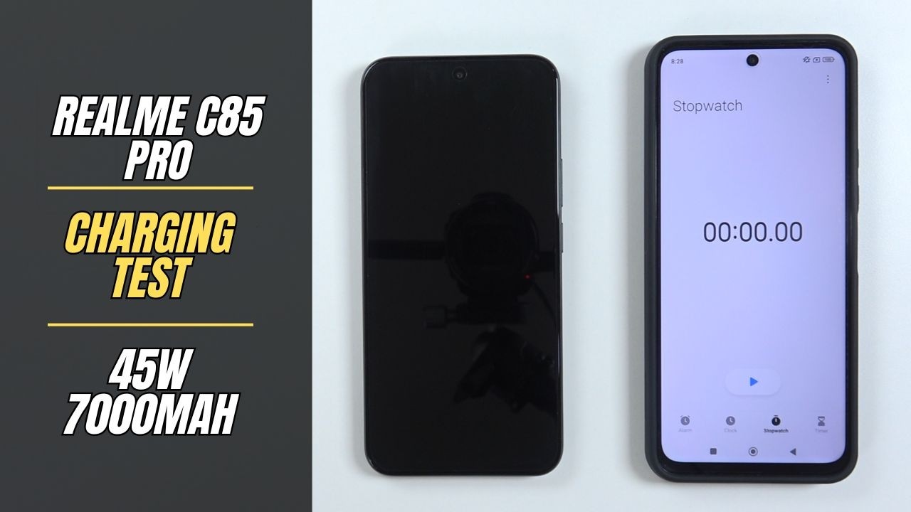 Realme C85 Pro Battery Charging Test 0% to 100% | 45W fast charger 7000 mAh