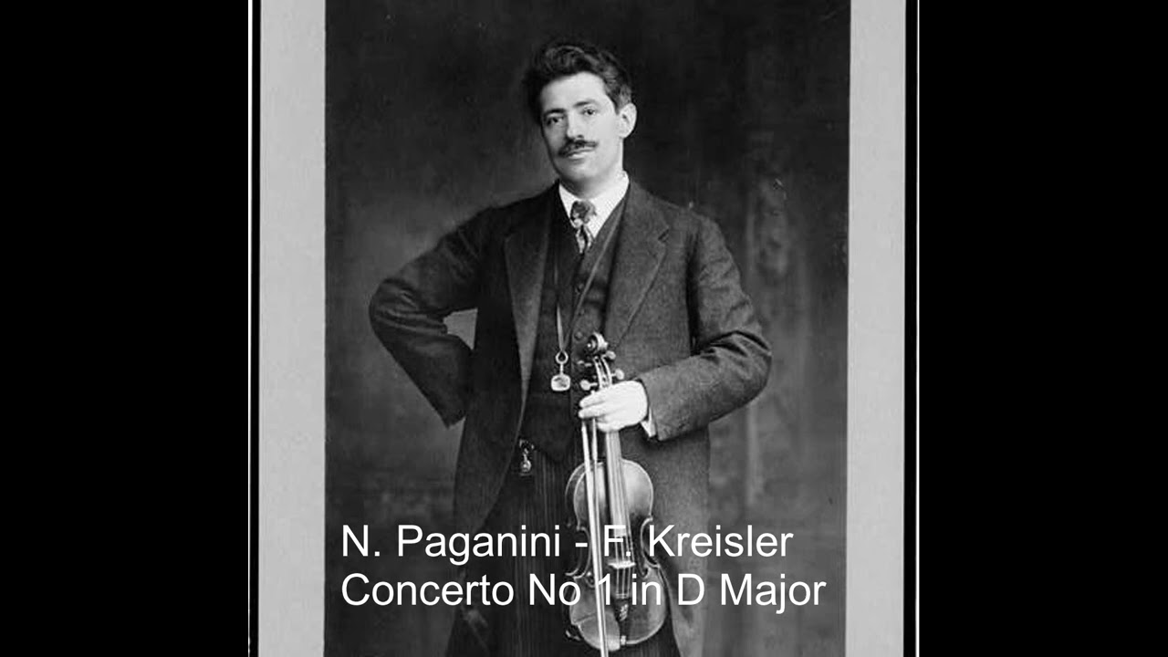 Fritz Kreisler plays Niccolo Paganini - F. Kreisler Violin Concerto No 1, Op. 6 recorded in 1936
