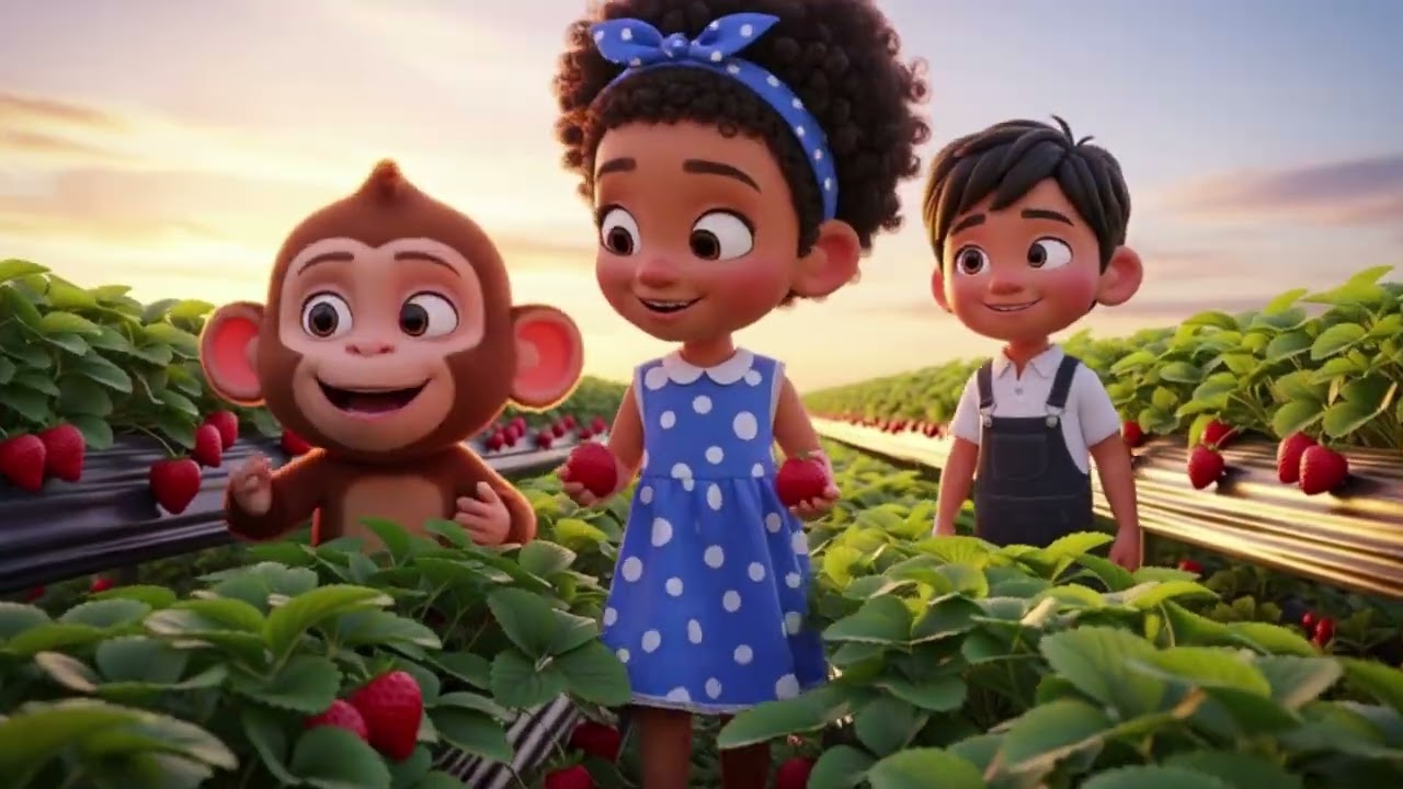 Kito the Monkey Learns About Strawberries & Grapes 🍓🍇 | Fun Kids Educational Story
