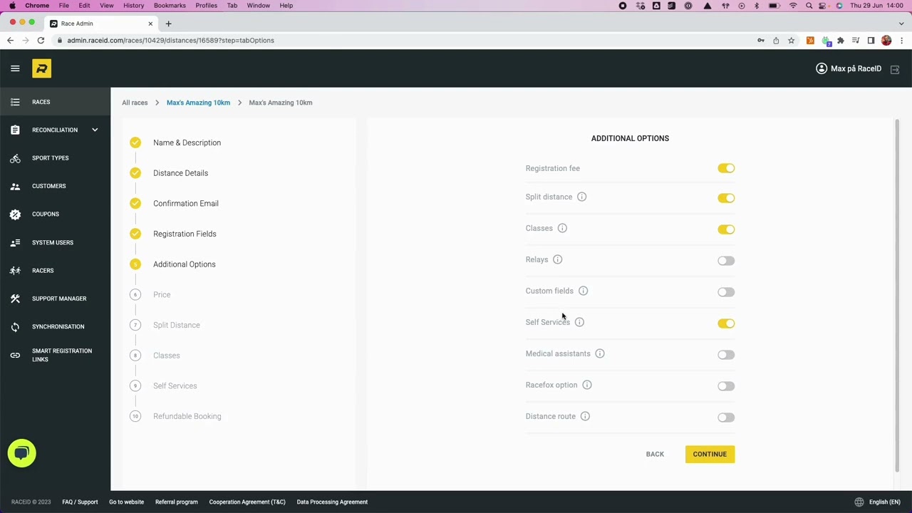 Set up your race in 5 minutes in RaceID SuperAdmin