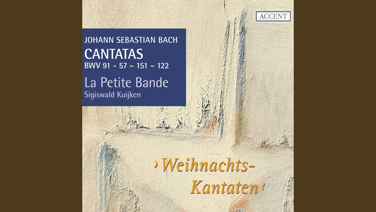 S&uuml;&szlig;er Trost, mein Jesus k&ouml;mmt, BWV 151: No. 2, Erfreue dich, mein Herz