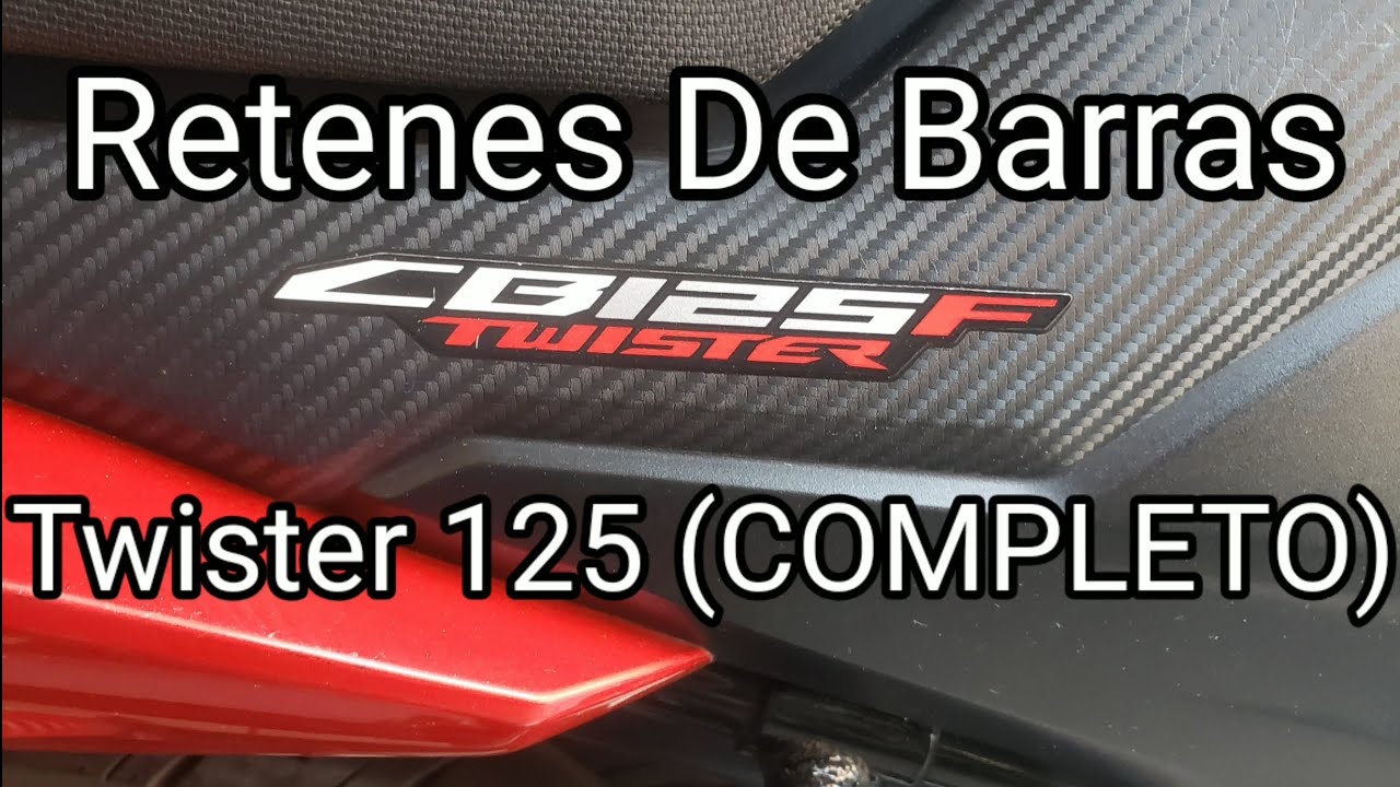 Remplazo de retenes de barras de Honda Twister 125, Cantidades de aceite, No. retenes y Más.