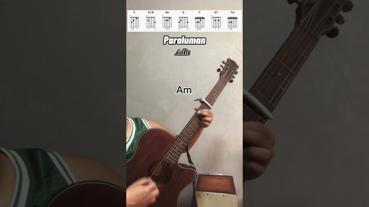 Paraluman by Adie Guitar Tutorial! #guitarchords #guitarist #guitartutorial #guitar  #opm