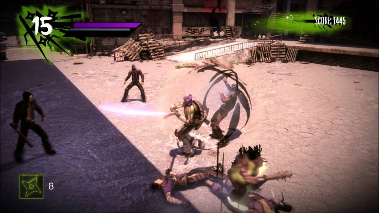 TMNT: Out of the Shadows - Alley Challenge - PERFECT (ALL TURTLES)