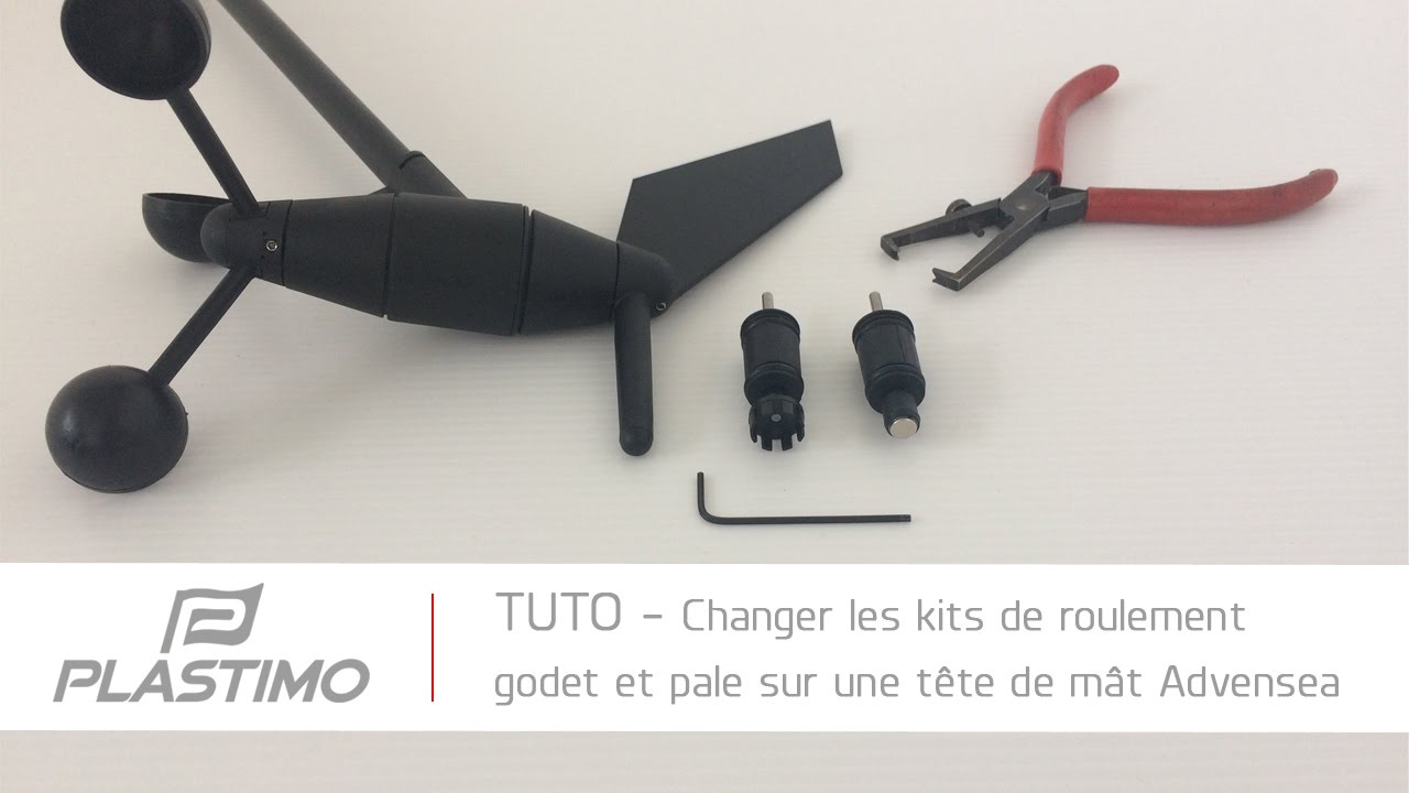 Plastimo | TUTO - Changer le kit de roulement pour godet & pale sur une tête de mât Advensea (FR)