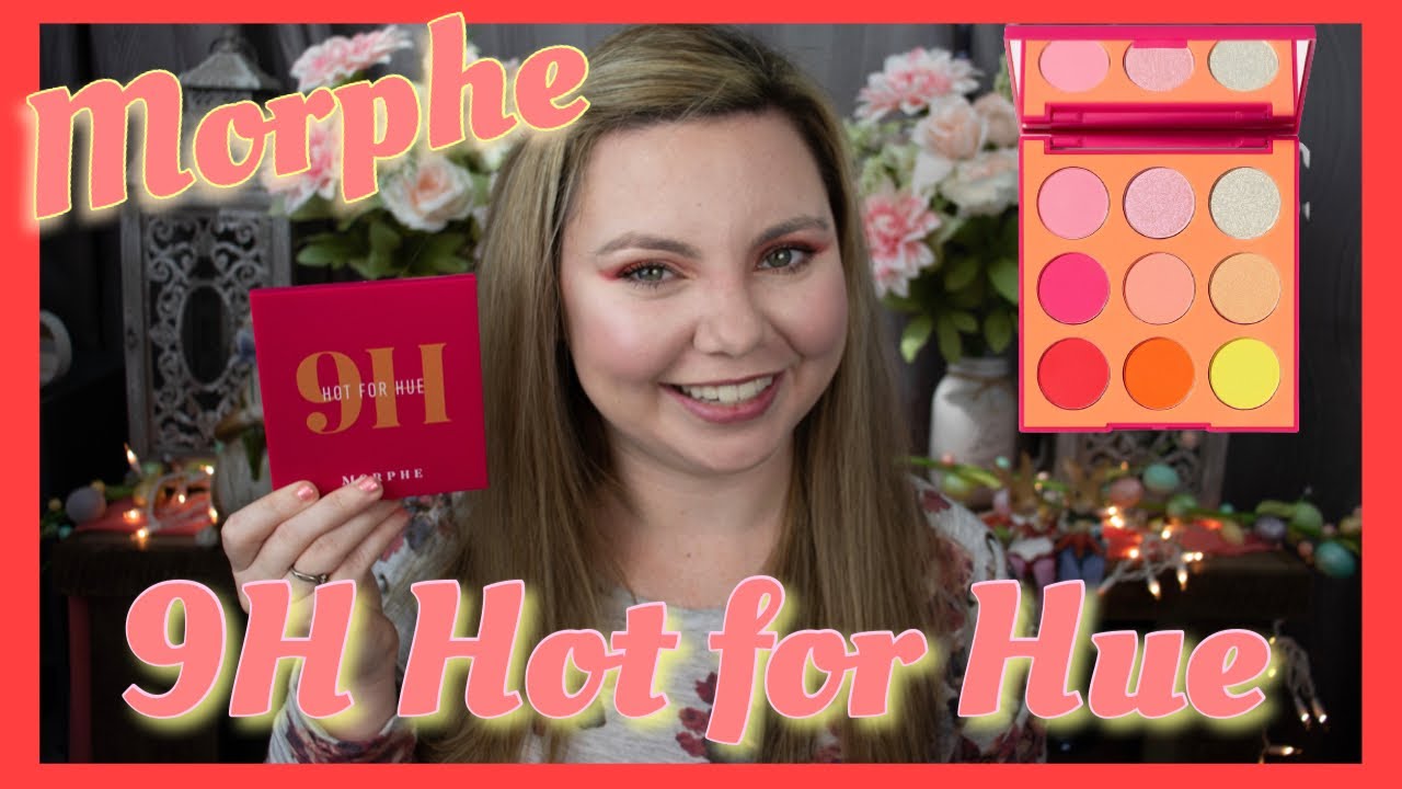 9H HOT FOR HUE ARTISTRY PALETTE MORPHE 9 PAN EYESHADOW PALETTE REVIEW, SWATCHES, AND REAL TIME USE!
