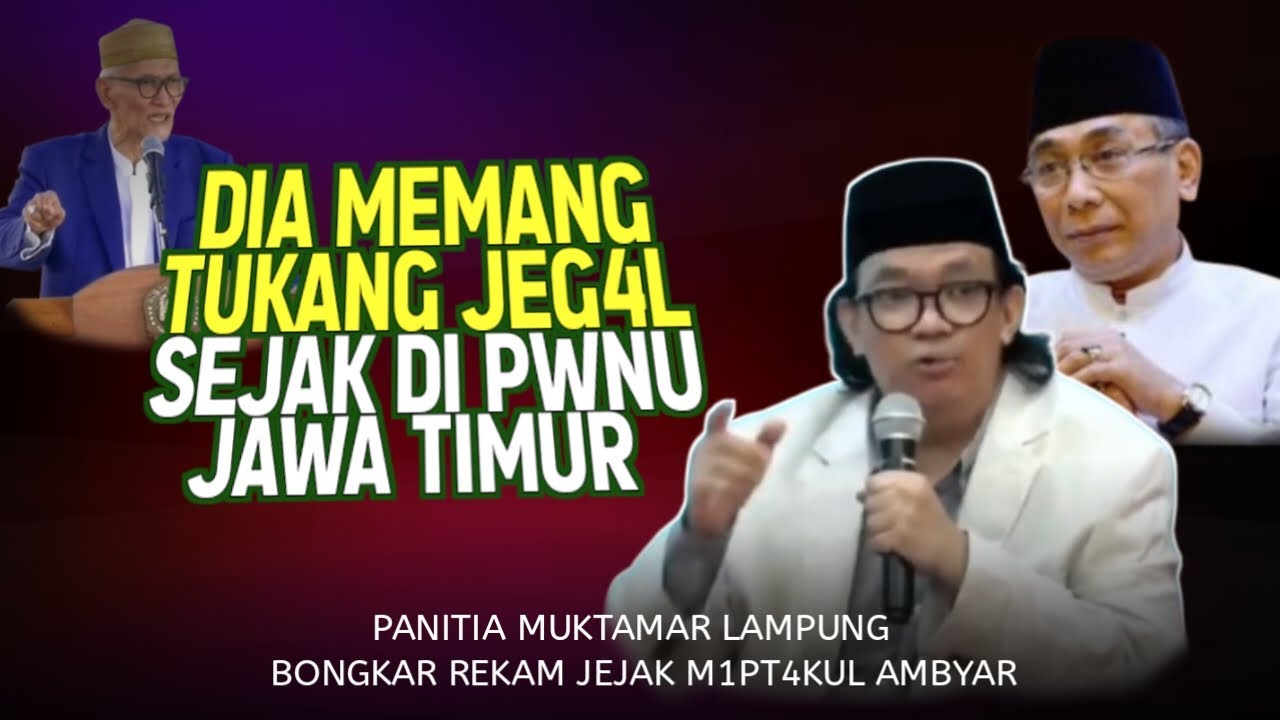Gus Nadirsyah Bongkar Kelakuan M1PT4KUL AMBY4R Sejak Di PWNU JATIM