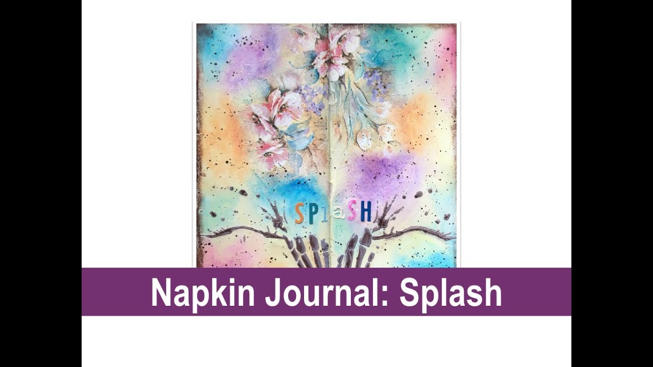 Art Journal with Napkins & Gel Crayons