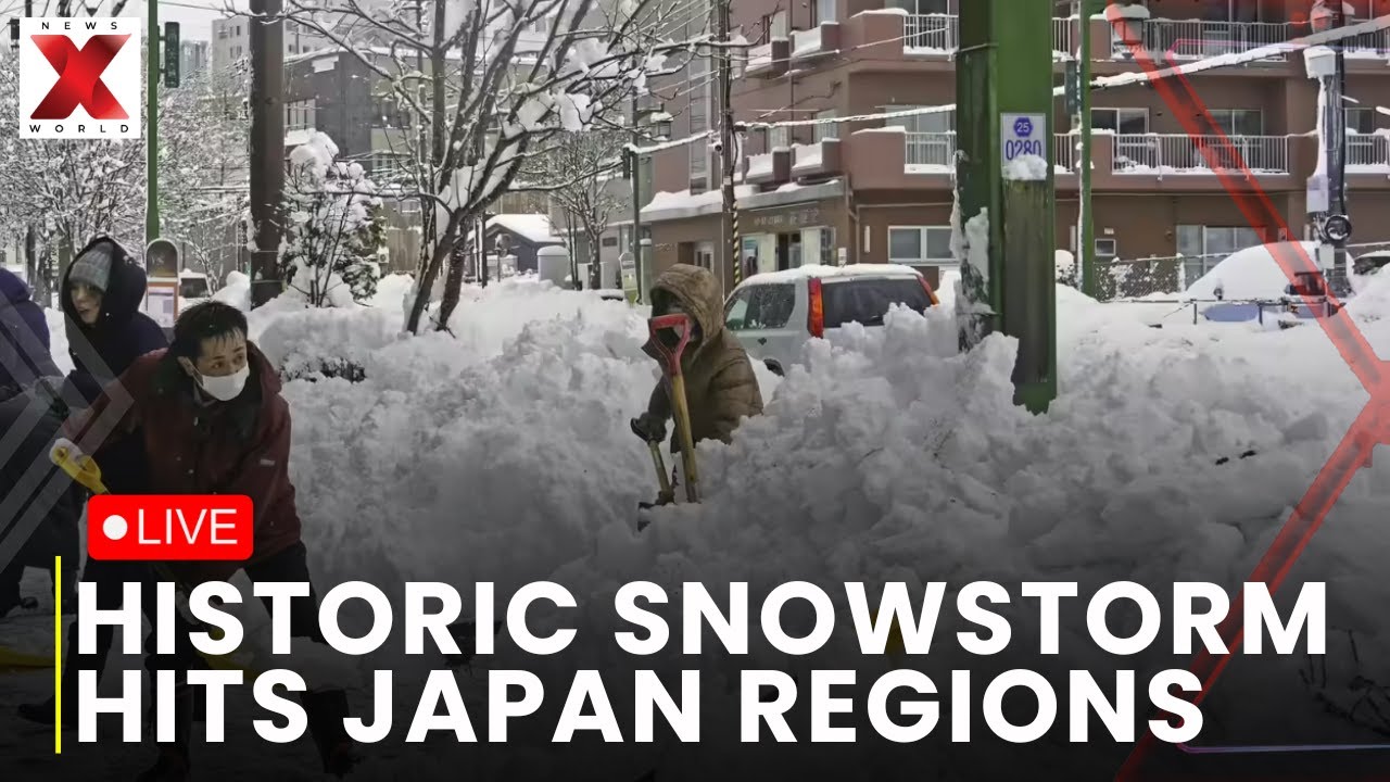 Japan Snowfall LIVE : Japan Snowfall | Heavy Snow In Tokyo | Breaking Weather News | NewsX World