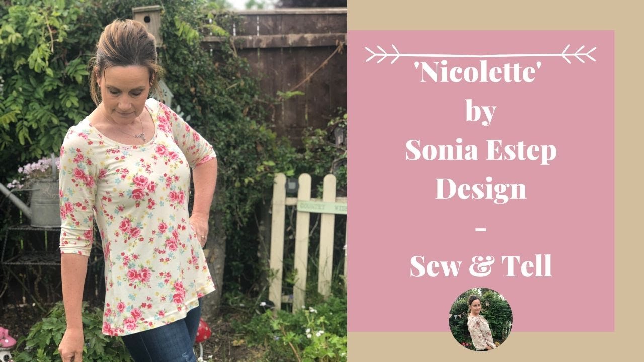 Sonia Estep Designs - Nicolette T-shirt Dress Sewing Vlog