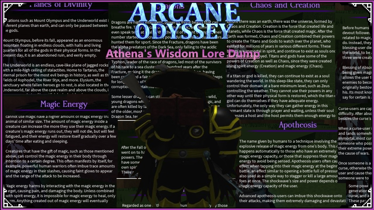 Сборник знаний «Страницы мудрости Афины» — Arcane Odyssey