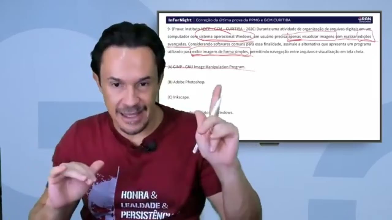 Infornight -  Corre&ccedil;&atilde;o &uacute;ltima prova PPMG e GCM CURITIBA (Quest&atilde;o 9)