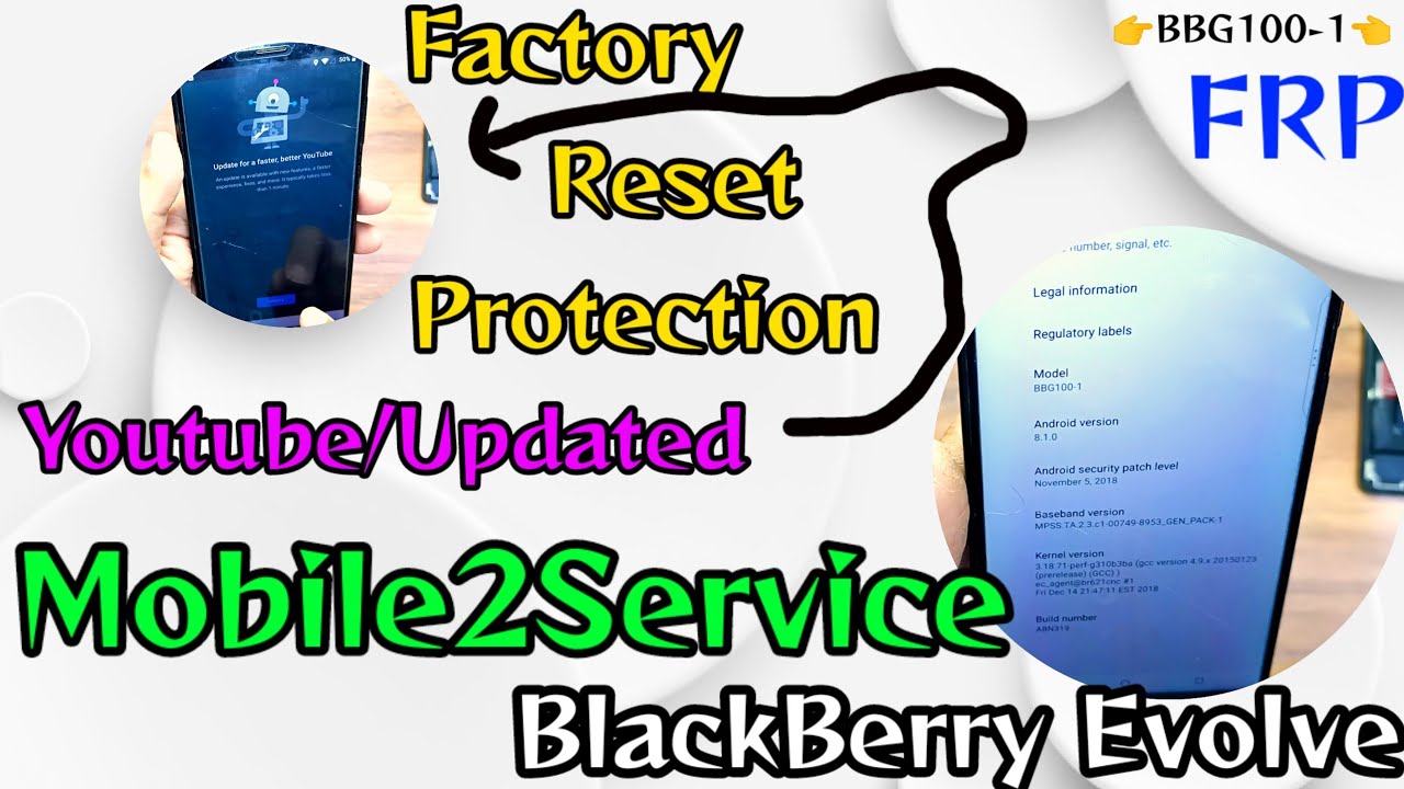 Blackberry Evolve Factory Reset Protection FRP BBG100-1 #Blackberryevolve#factoryresetprotection#FRP