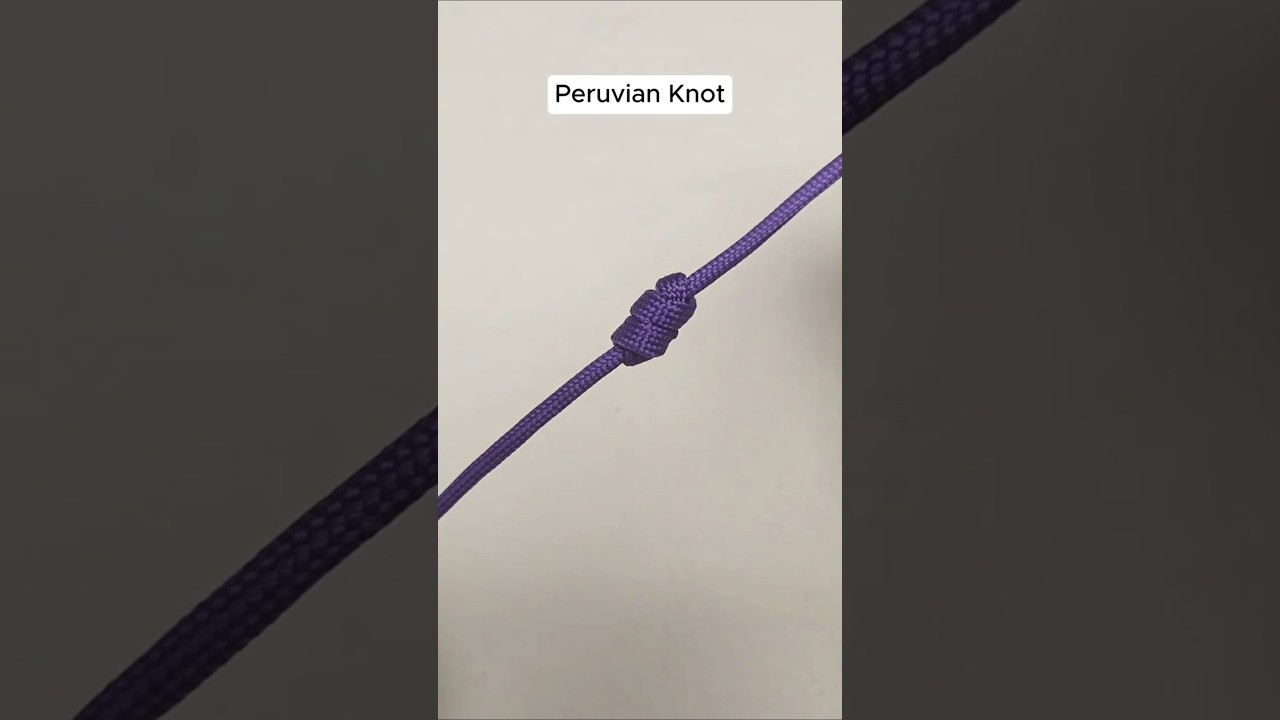 How to Tie Peruvian Knot | The Easiest Knot You&rsquo;ll Ever Learn #shortstutorial #crochet #knitting