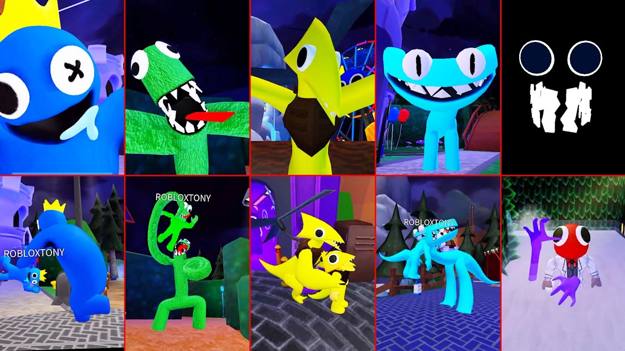 Rainbow friends chapter 2 all 3rd person jumpscares Roblox