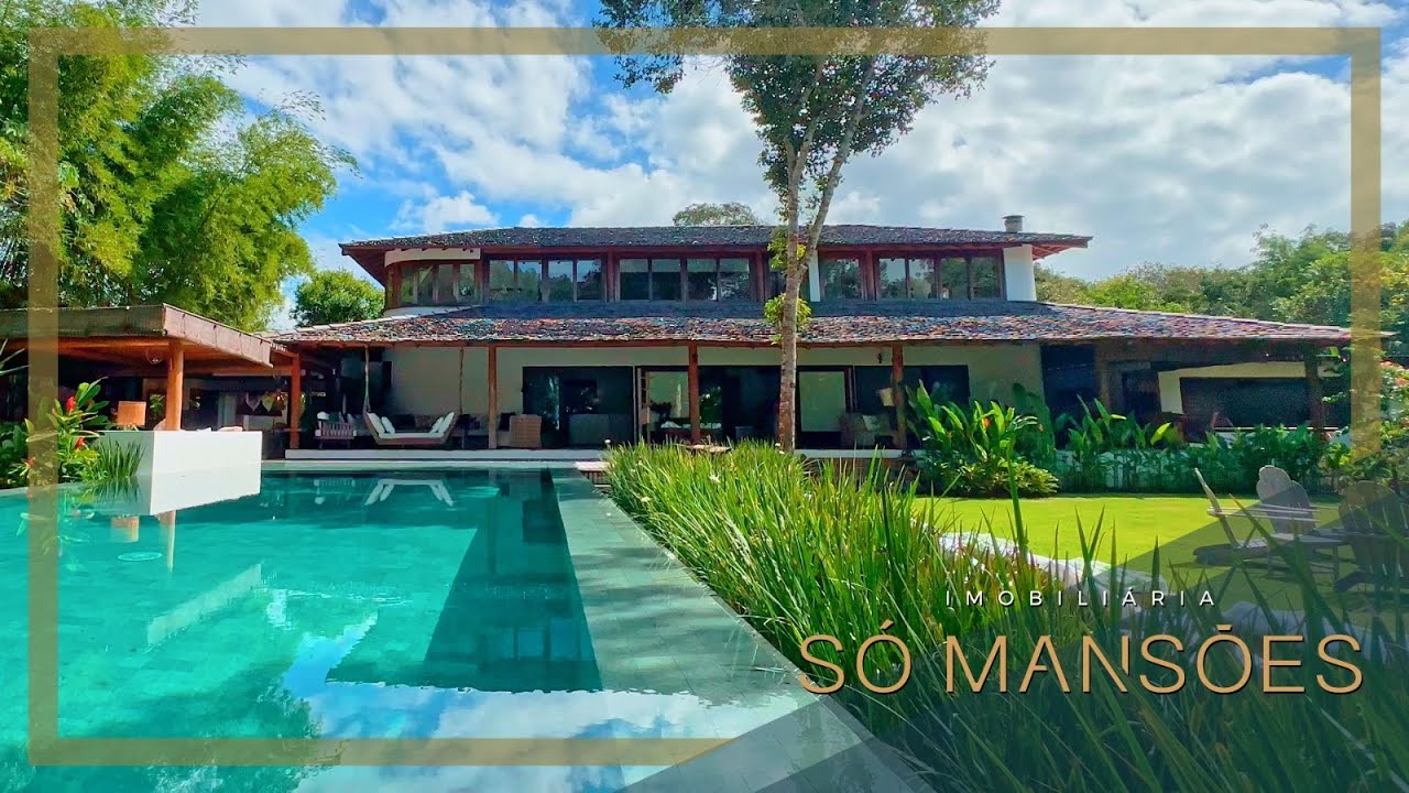 Magnífica casa, pé na areia, para locação na praia de Itapororoca - Trancoso/BA.