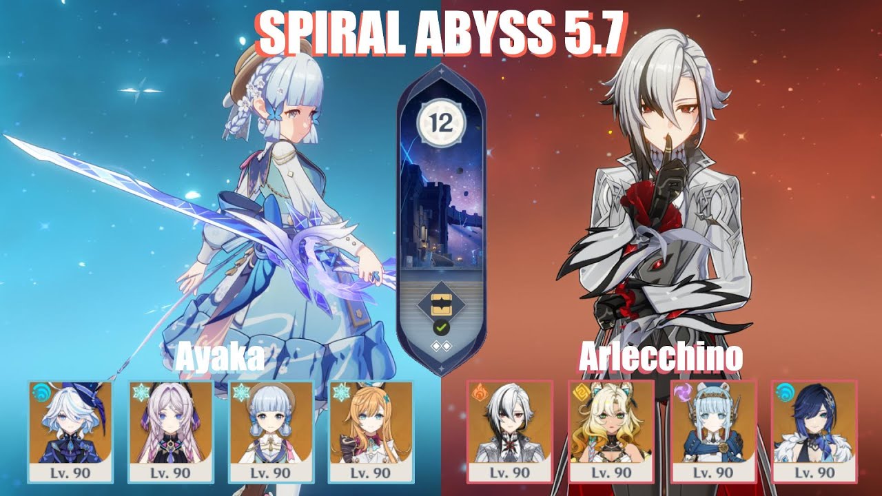 C0 Ayaka Freeze & C1 Arlecchino Ineffa Overvape | Spiral Abyss 5.7 | Genshin Impact