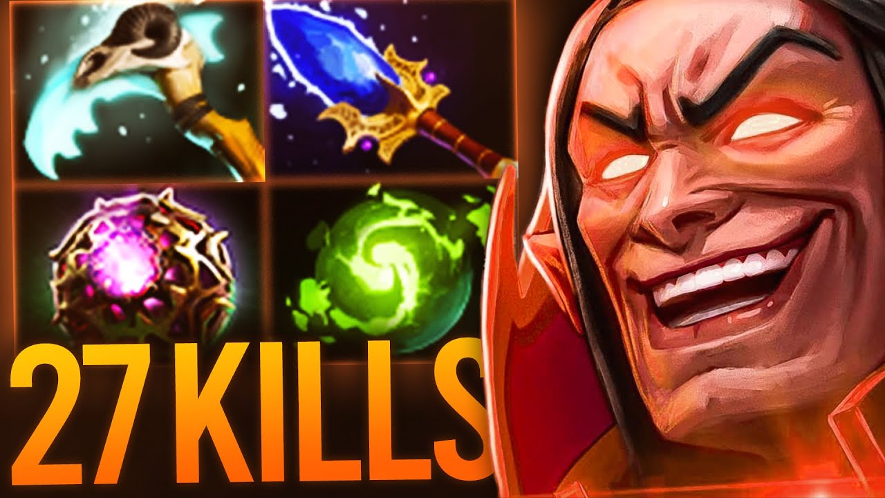 RANK 27 GRANDMASTER INVOKER INSANE 27 KLILLS GAME | Dota 2 Invoker