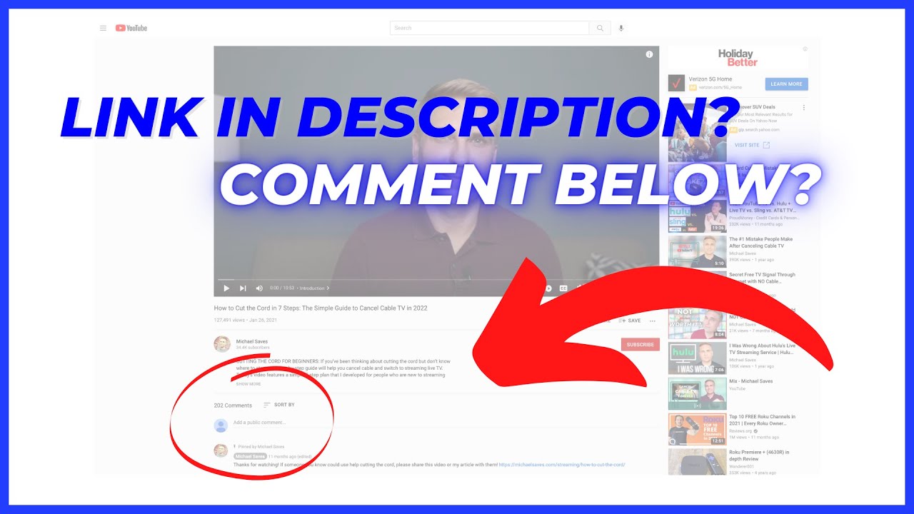 How to Find the YouTube Description Box and Comments Section in 2 Minutes!