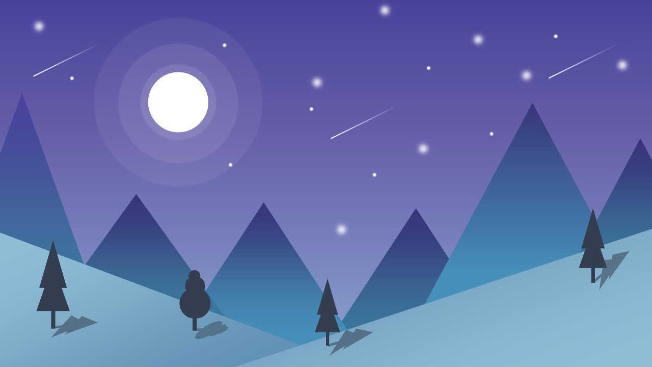 23.Create NIGHT SCENE Design|Powerpoint Designs|Graphic Design|Free Template