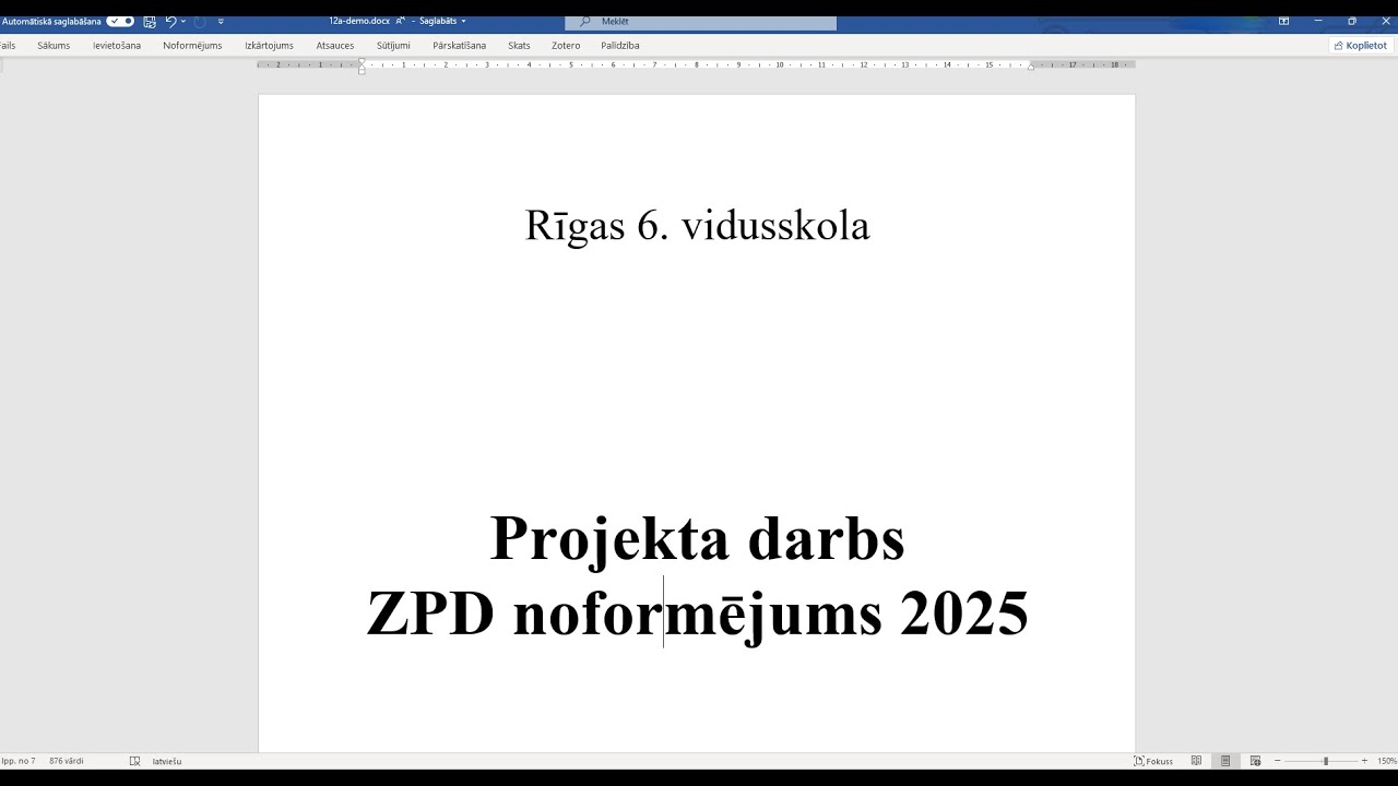 ZPD noformēšanas prasības 2025