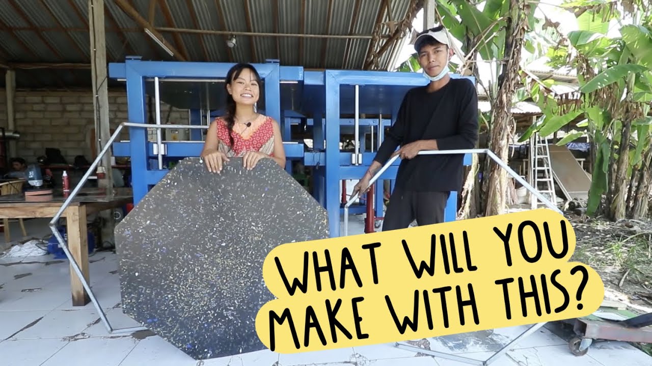 How to make 100% recycled polygonal sheets