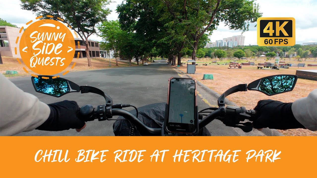 [4K60] [Immersive, No-overlay] Chill bike ride at Heritage Park