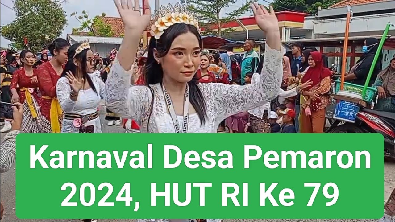 Pawai Karnaval Desa Pemaron 2024. HUT RI KE 79