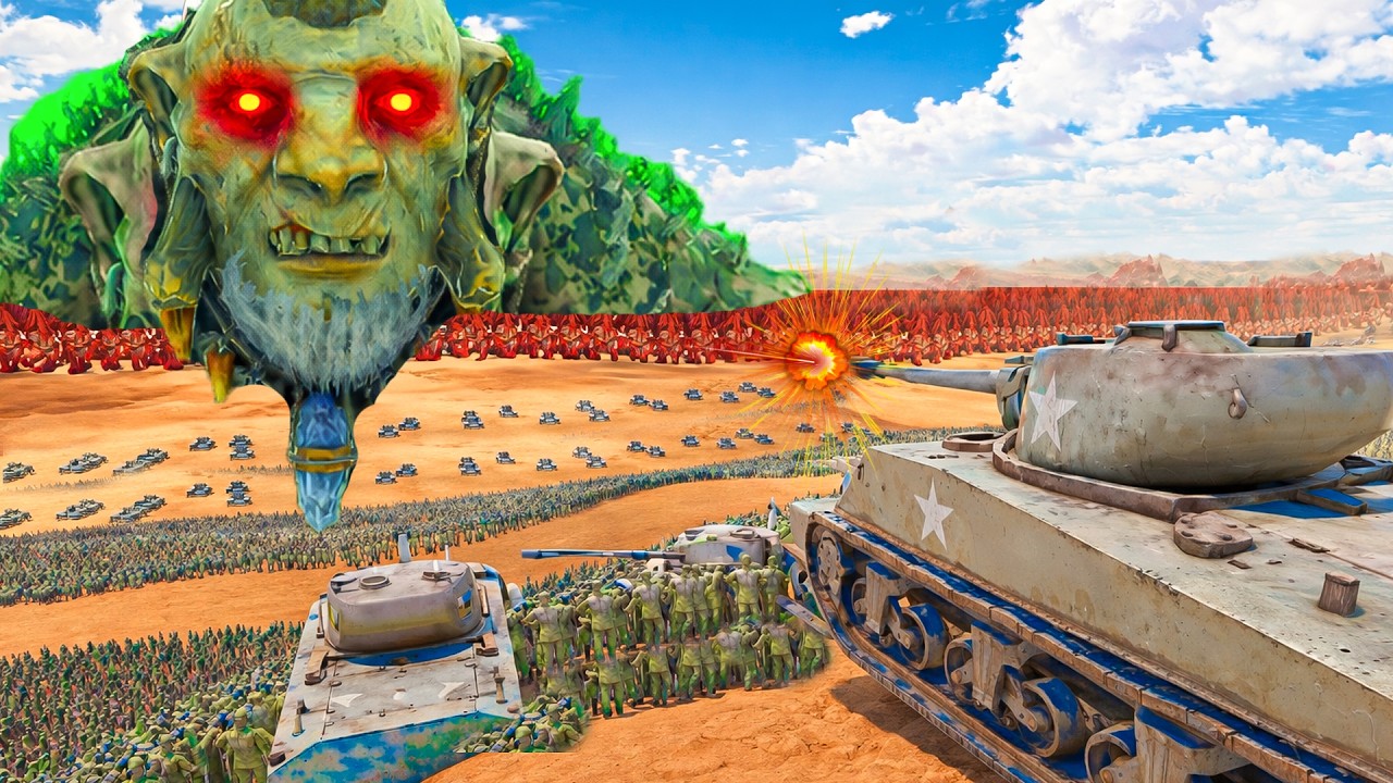 LAST HUMANITY DEFENCE Againts ATTACK ON TROLL | Ultimate Epic Battle Simulator 2 UEBS 2