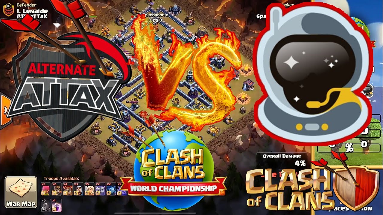 Alternate Attax (atn.attax) Vs Space station | coc tournament 2020 | coc world championship