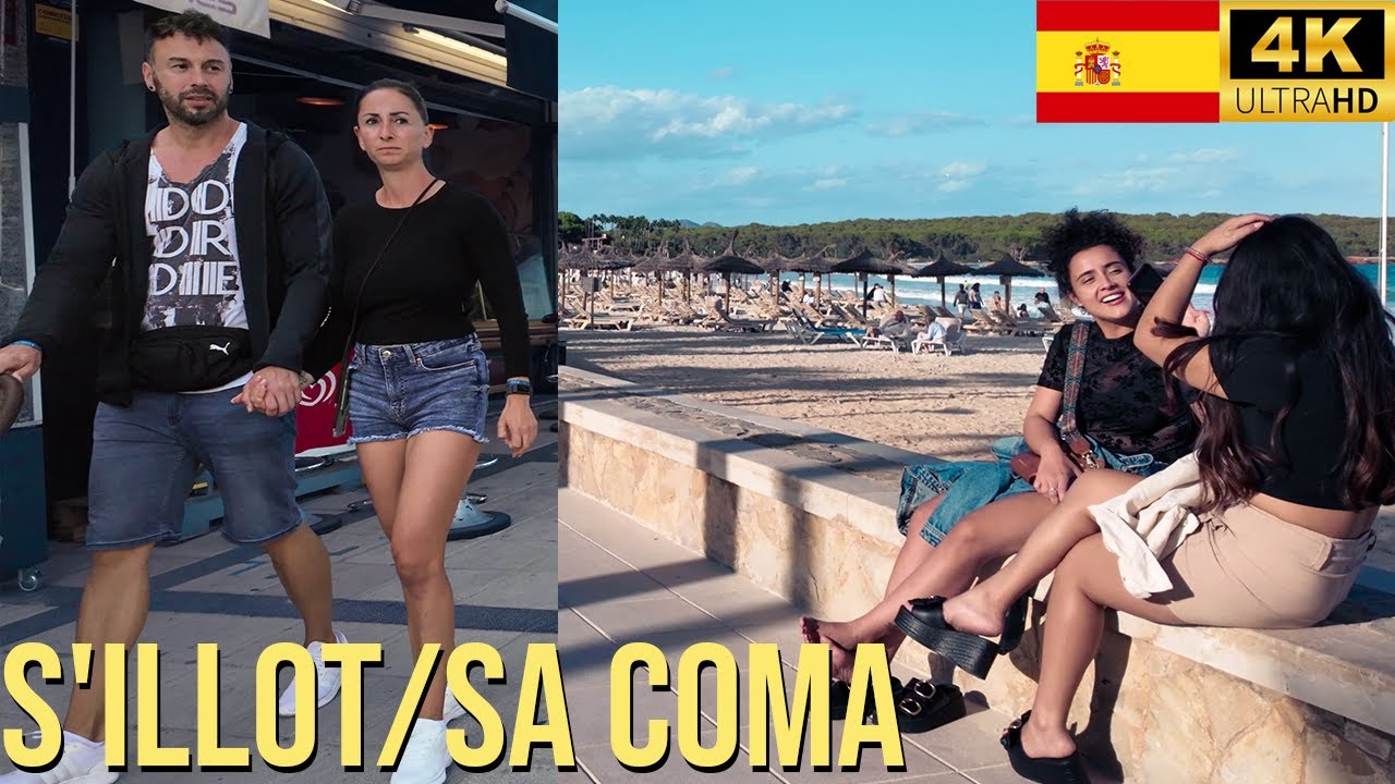 Walking Tour in S'illot and Sa Coma, Mallorca | 4K September 2024 Beach & Scenic Views
