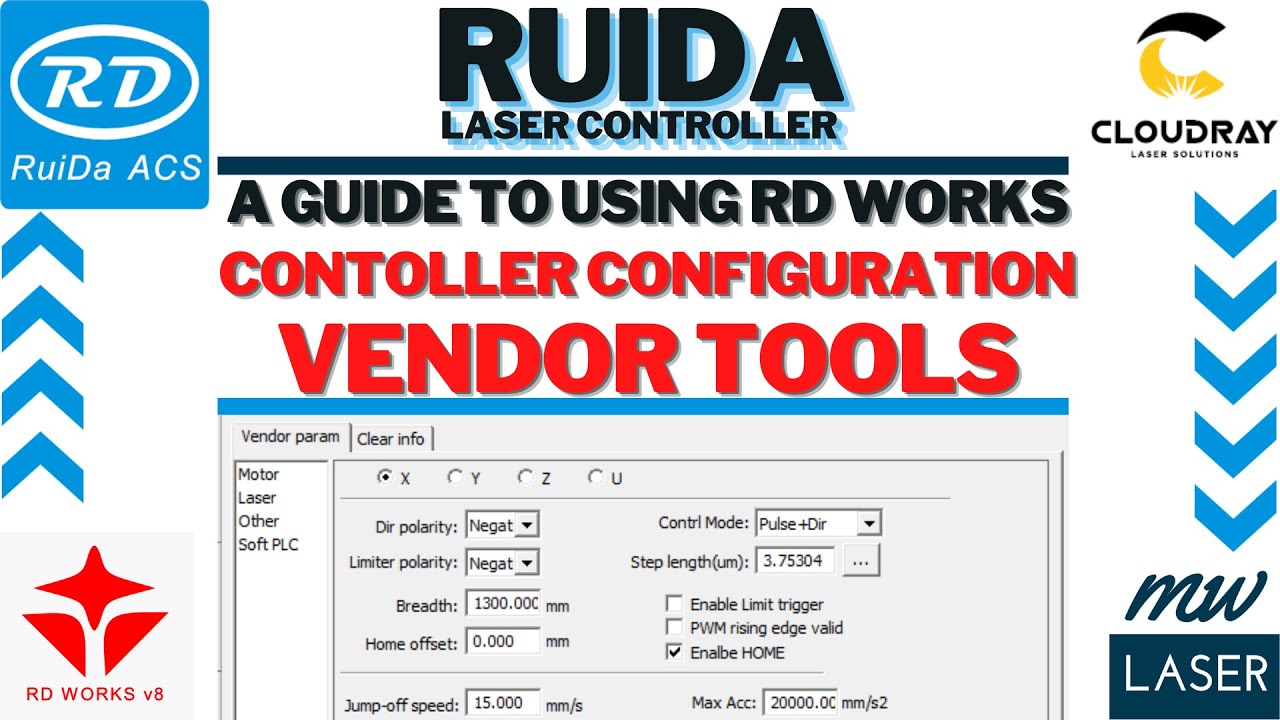 [09] Контроллер RuiDa — Инструменты поставщика конфигурации — RD Works