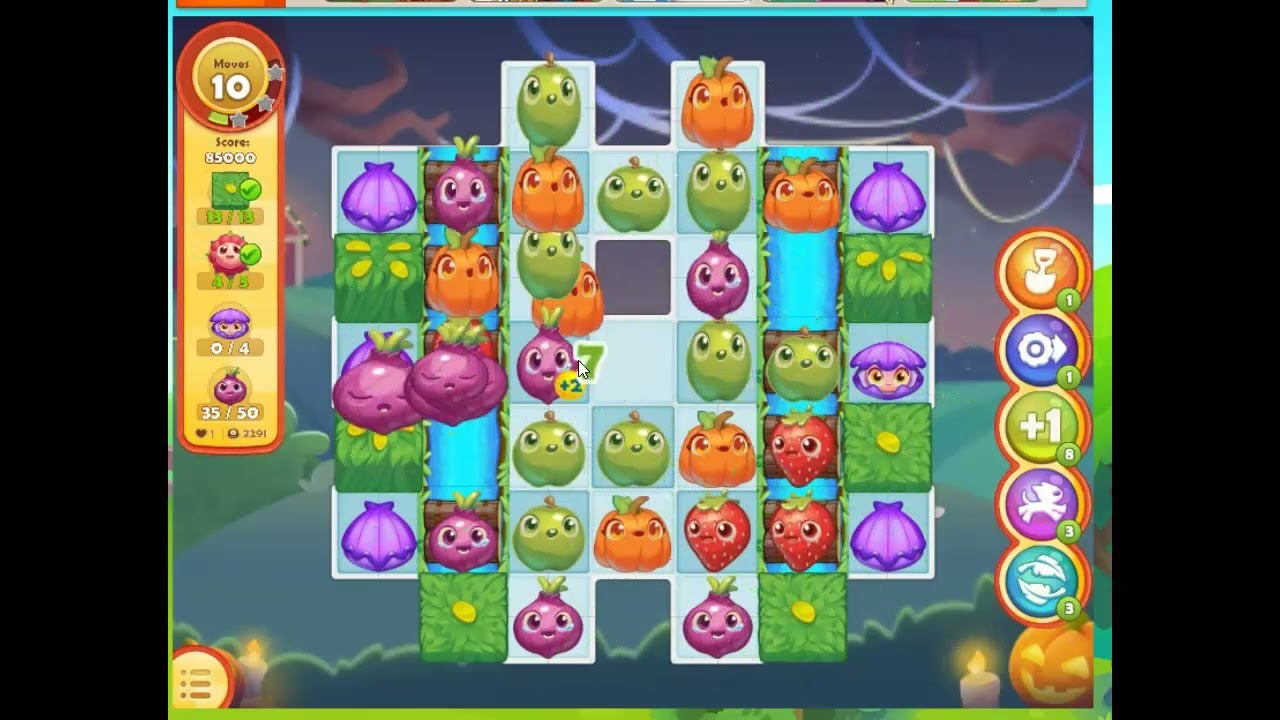 Farm Heroes Saga Level 2291 No Boosters