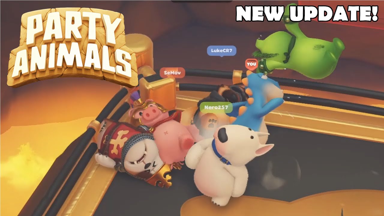 Обновление «Кошки против Собак» в Party Animals! — НОВАЯ КАРТА Ring Of Garfat!!